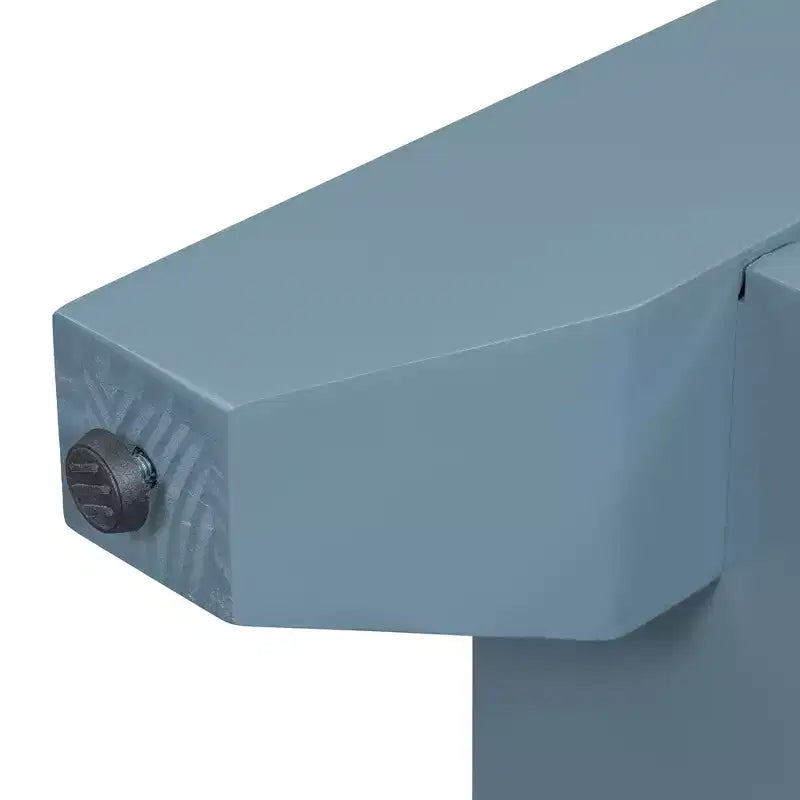 Console de rangement avec trois tiroirs et étagère, bleu