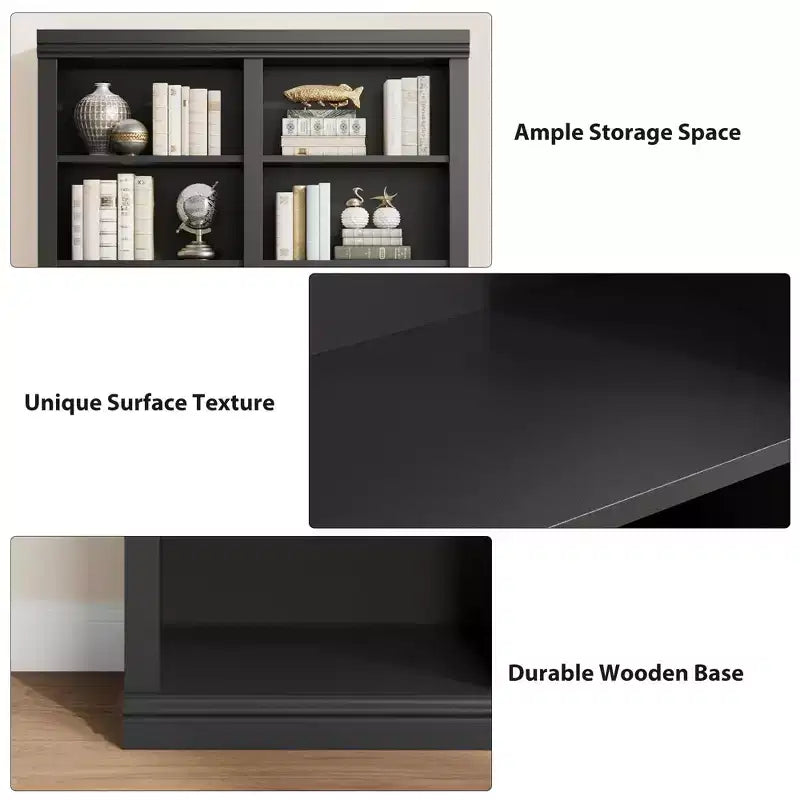 Bibliothèque de 189 cm avec double espace de rangement, très grande bibliothèque, bibliothèque double à 6 étagères avec 12 casiers, grandes bibliothèques autoportantes