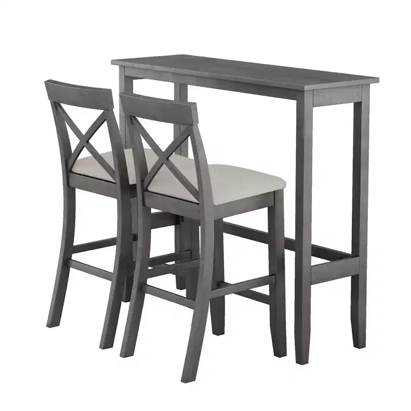Ensemble de salle à manger 48 en bois de style Ferme avec 2 chaises
