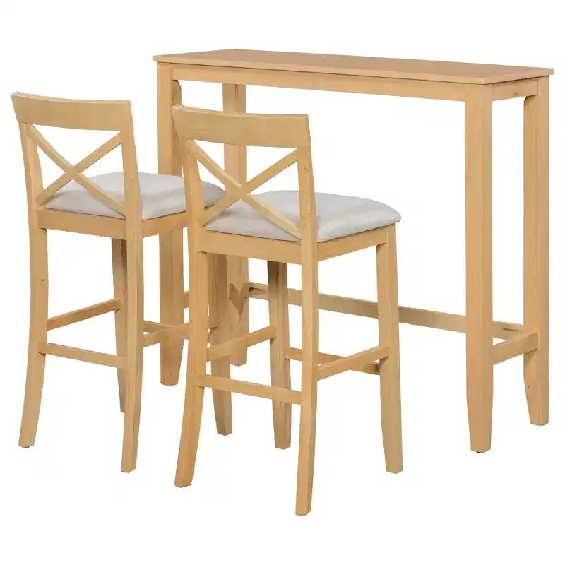 Ensemble de salle à manger 48 en bois de style Ferme avec 2 chaises