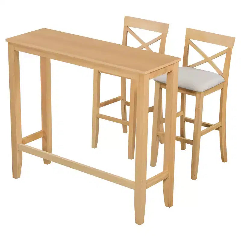 Ensemble de salle à manger 48 en bois de style Ferme avec 2 chaises