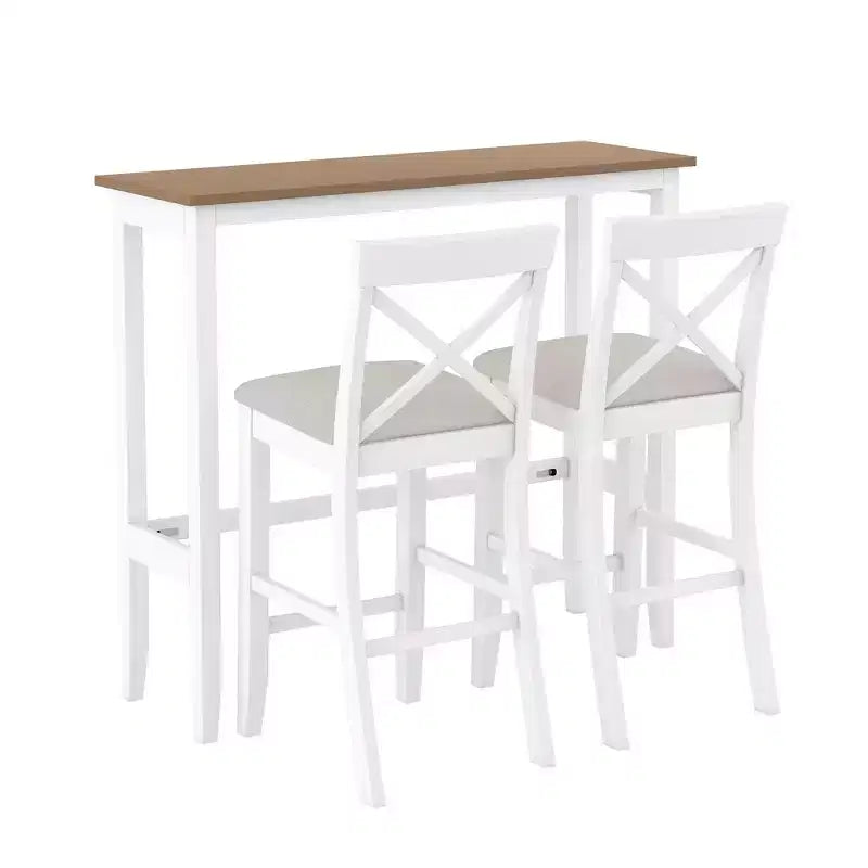 Ensemble de salle à manger 48 en bois de style Ferme avec 2 chaises