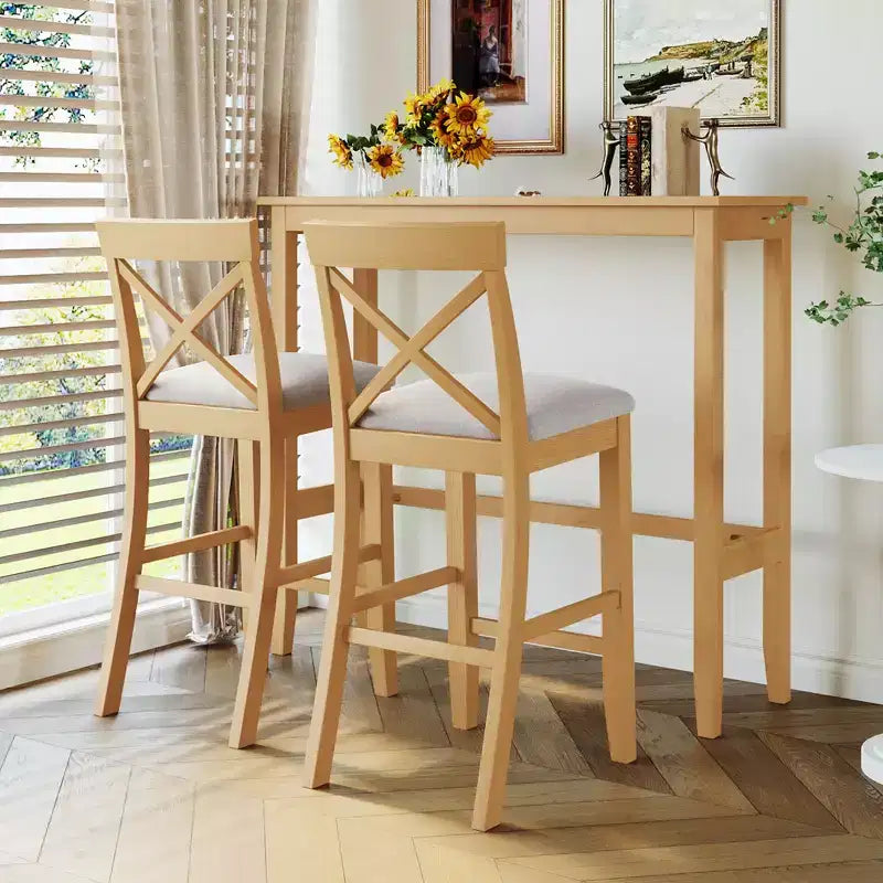 Ensemble de salle à manger 48 en bois de style Ferme avec 2 chaises
