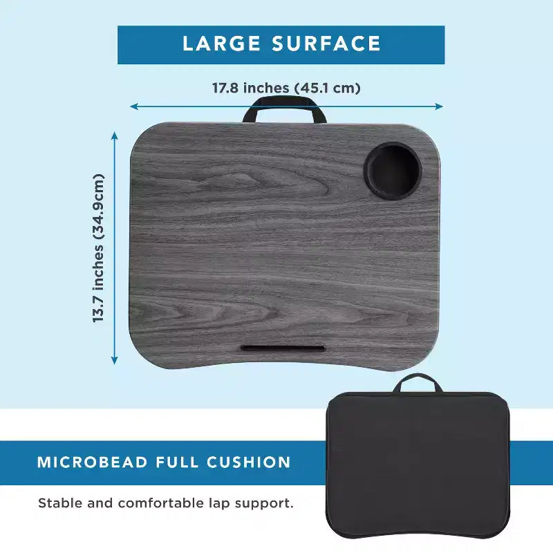 Bureau portable porte-gobelet