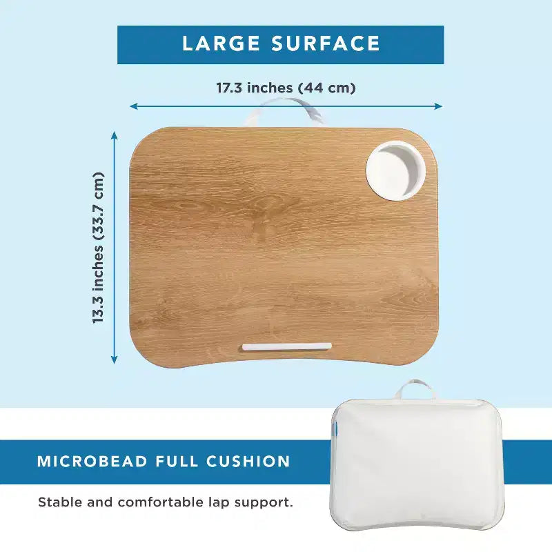 Bureau portable porte-gobelet