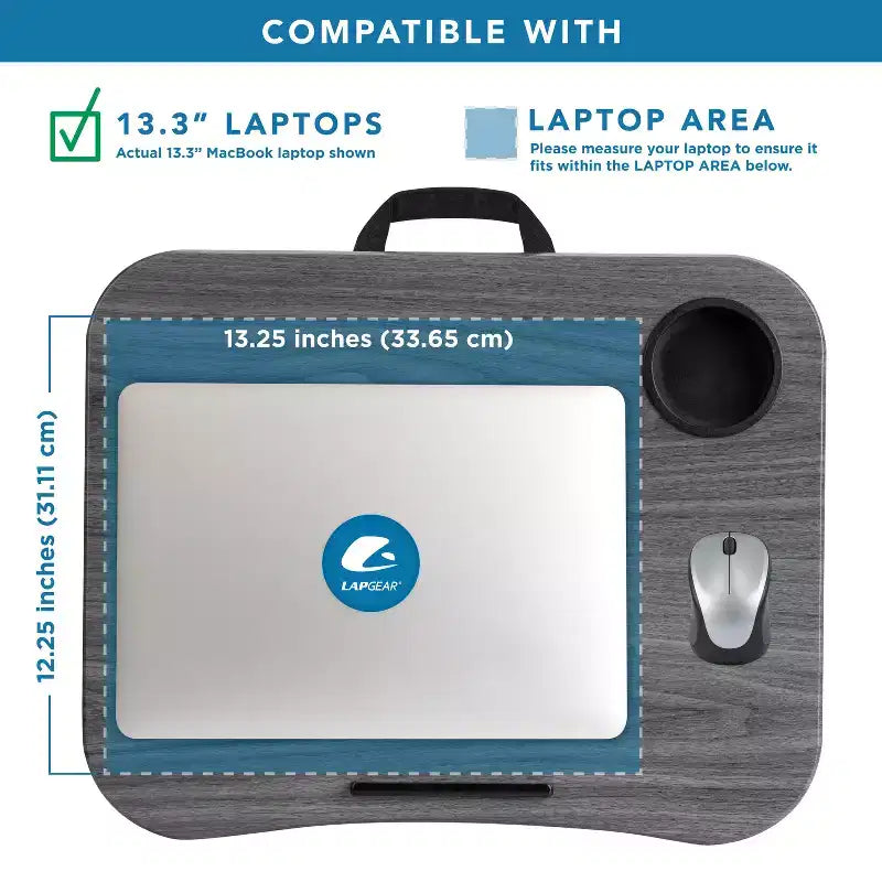 Bureau portable porte-gobelet