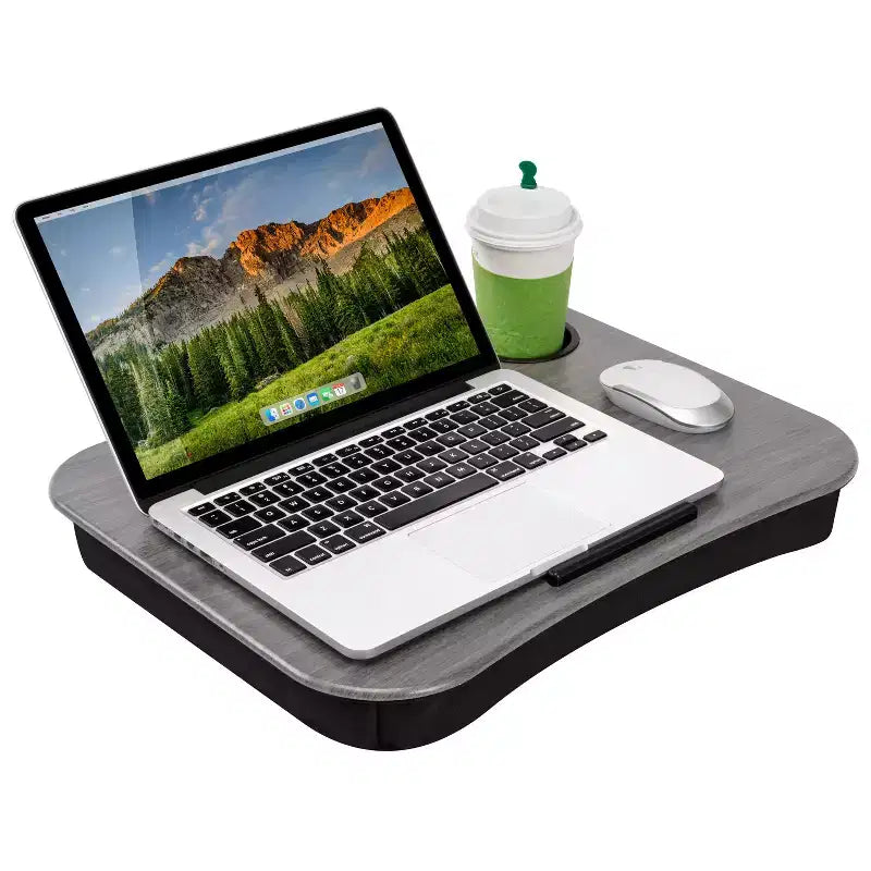 Bureau portable porte-gobelet