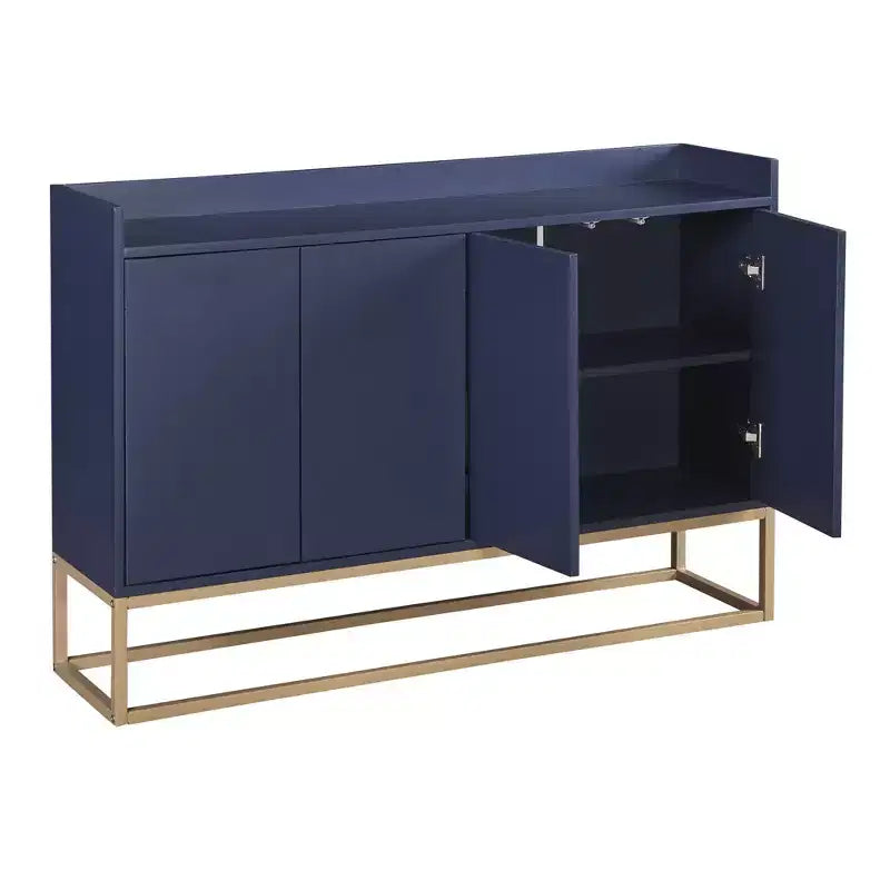 Bahut élégant, Buffet de rangement avec 4 portes et 4 étagères, Meuble de rangement pour le salon, la salle à manger, la cuisine