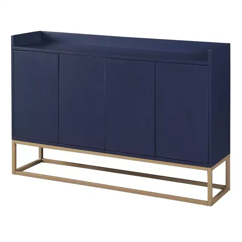 Bahut élégant, Buffet de rangement avec 4 portes et 4 étagères, Meuble de rangement pour le salon, la salle à manger, la cuisine