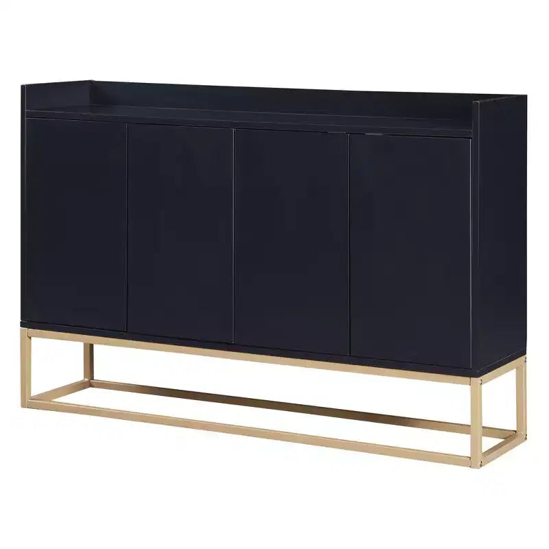 Bahut élégant, Buffet de rangement avec 4 portes et 4 étagères, Meuble de rangement pour le salon, la salle à manger, la cuisine