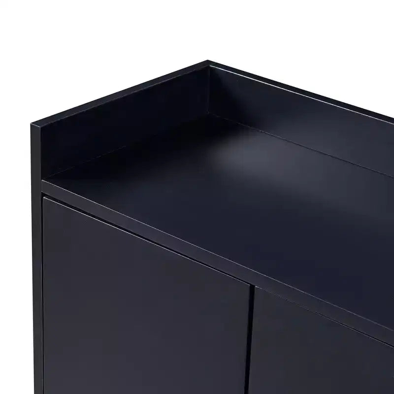 Bahut élégant, Buffet de rangement avec 4 portes et 4 étagères, Meuble de rangement pour le salon, la salle à manger, la cuisine
