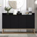 Bahut élégant, Buffet de rangement avec 4 portes et 4 étagères, Meuble de rangement pour le salon, la salle à manger, la cuisine