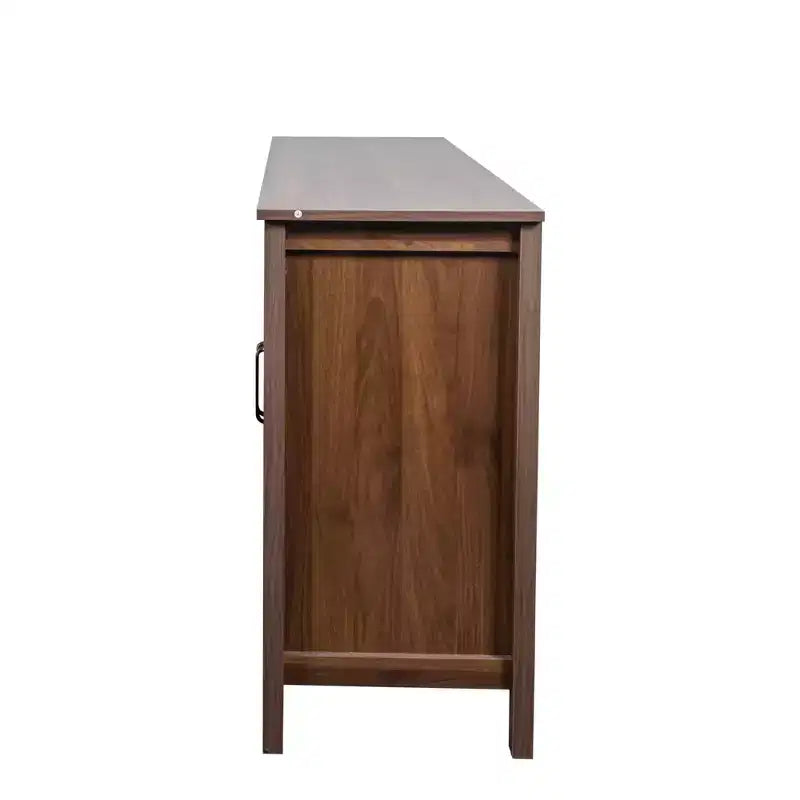Buffet de rangement rustique 59,06" avec 4 portes et étagères réglables