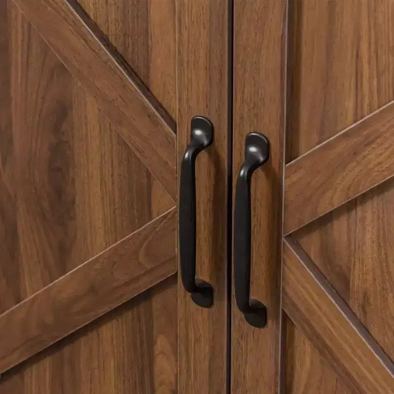 Buffet de rangement rustique 59,06" avec 4 portes et étagères réglables