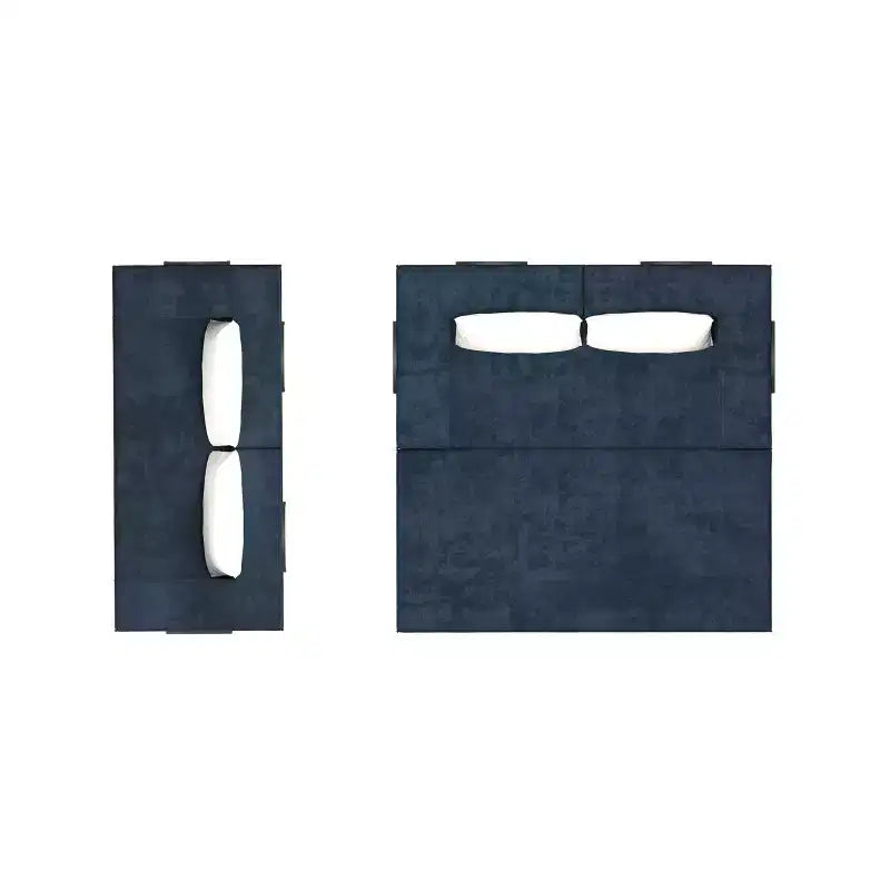 Canapé-lit 3 places de 80 po avec 2 oreillers, matelas de sol pliable très grand et tissu chenille