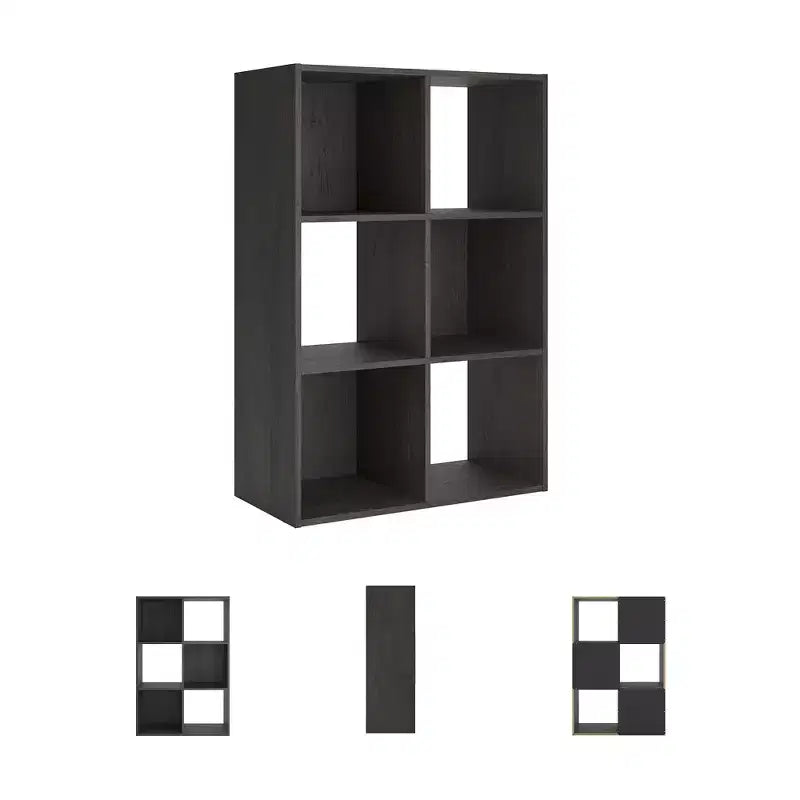 par Meuble de Rangement 6 Cases - Étagère Ouverte Polyvalente et Unité de Présentation pour une Organisation Moderne à la Maison