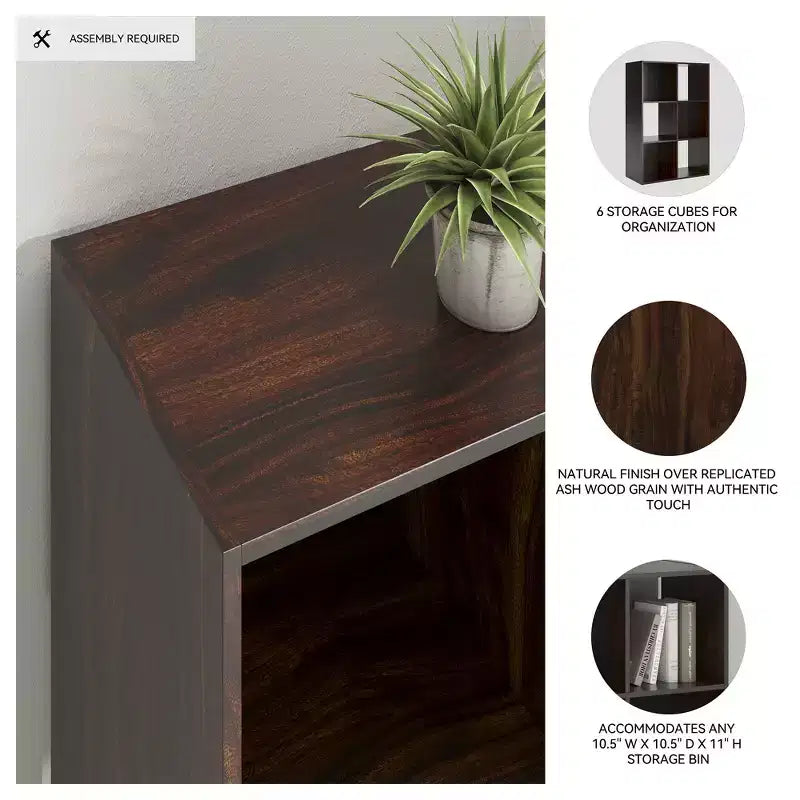 par Meuble de Rangement 6 Cases - Étagère Ouverte Polyvalente et Unité de Présentation pour une Organisation Moderne à la Maison