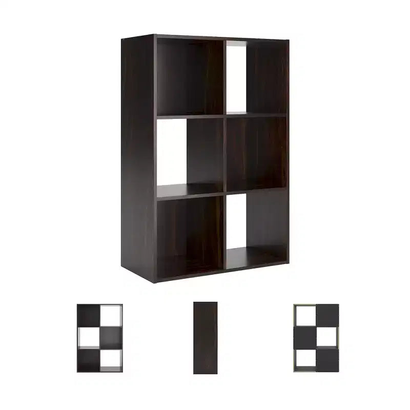 par Meuble de Rangement 6 Cases - Étagère Ouverte Polyvalente et Unité de Présentation pour une Organisation Moderne à la Maison