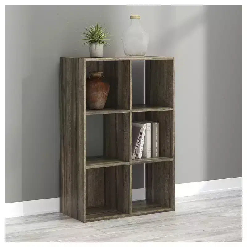 par Meuble de Rangement 6 Cases - Étagère Ouverte Polyvalente et Unité de Présentation pour une Organisation Moderne à la Maison