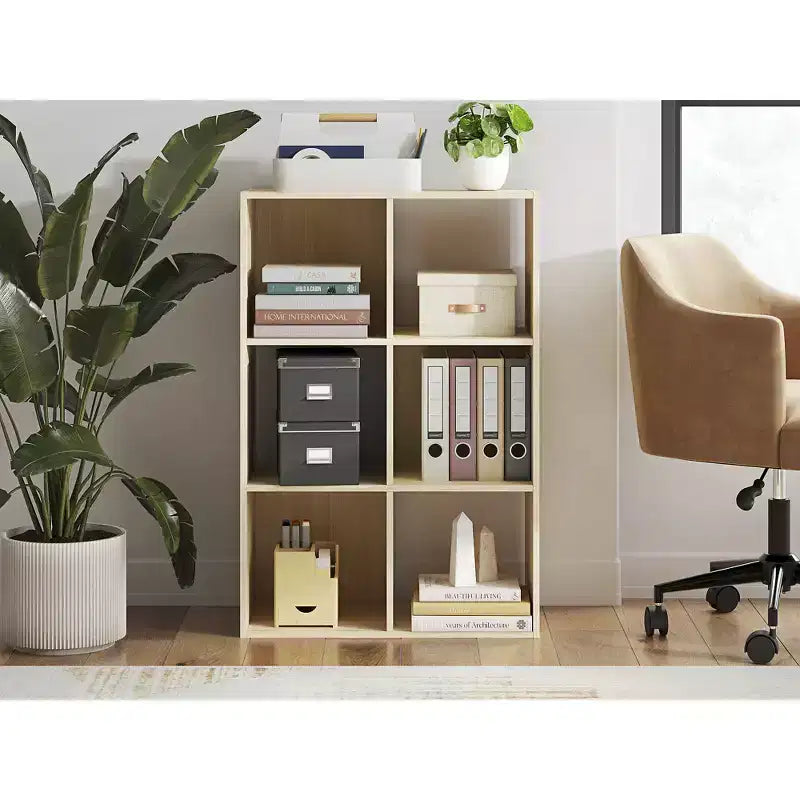 par Meuble de Rangement 6 Cases - Étagère Ouverte Polyvalente et Unité de Présentation pour une Organisation Moderne à la Maison