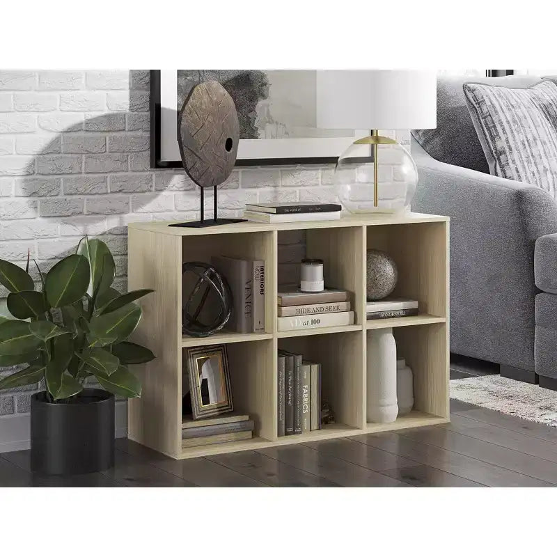 par Meuble de Rangement 6 Cases - Étagère Ouverte Polyvalente et Unité de Présentation pour une Organisation Moderne à la Maison