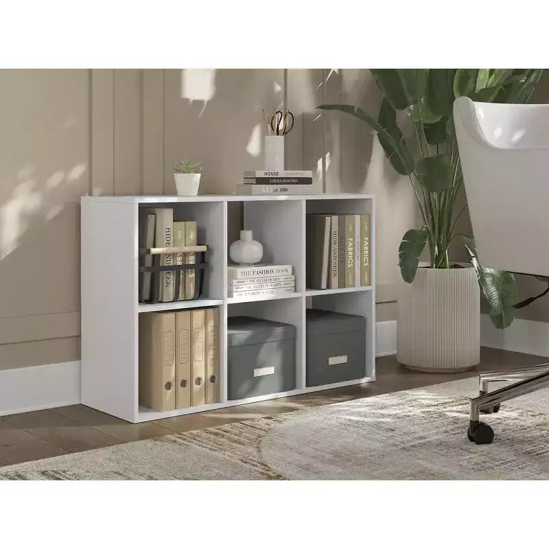 par Meuble de Rangement 6 Cases - Étagère Ouverte Polyvalente et Unité de Présentation pour une Organisation Moderne à la Maison