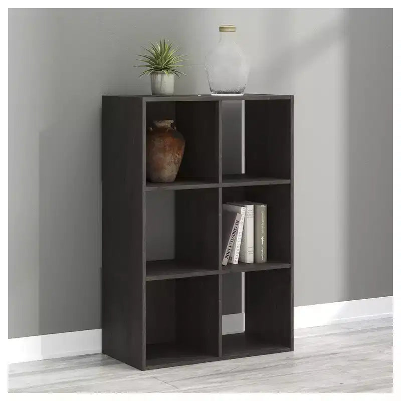 par Meuble de Rangement 6 Cases - Étagère Ouverte Polyvalente et Unité de Présentation pour une Organisation Moderne à la Maison