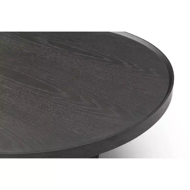 Table d'appoint ronde en bois, coloris argent, hauteur 45 po - 1 pièce