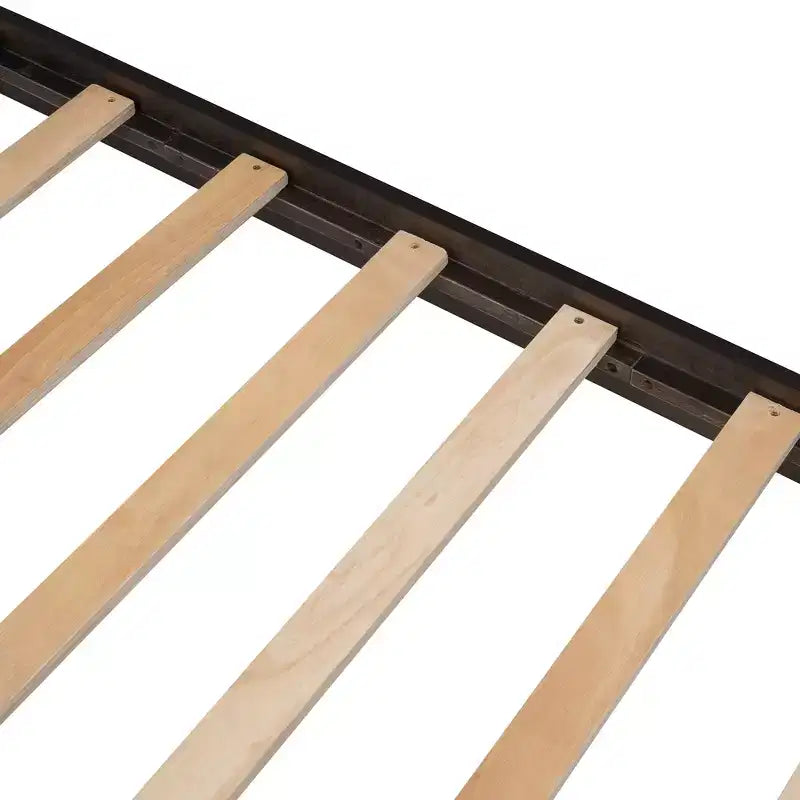 Lit superposé double sur double avec escalier de rangement et barrières de sécurité