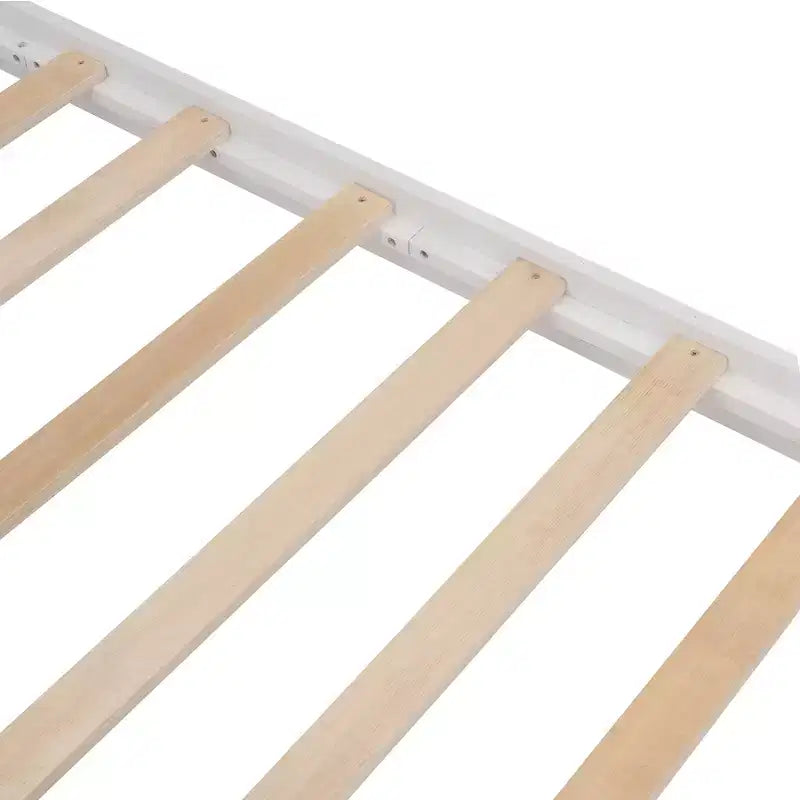 Lit superposé double sur double avec escalier de rangement et barrières de sécurité