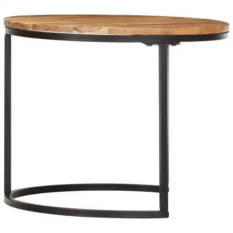 Tables gigognes en bois d'acacia huilé