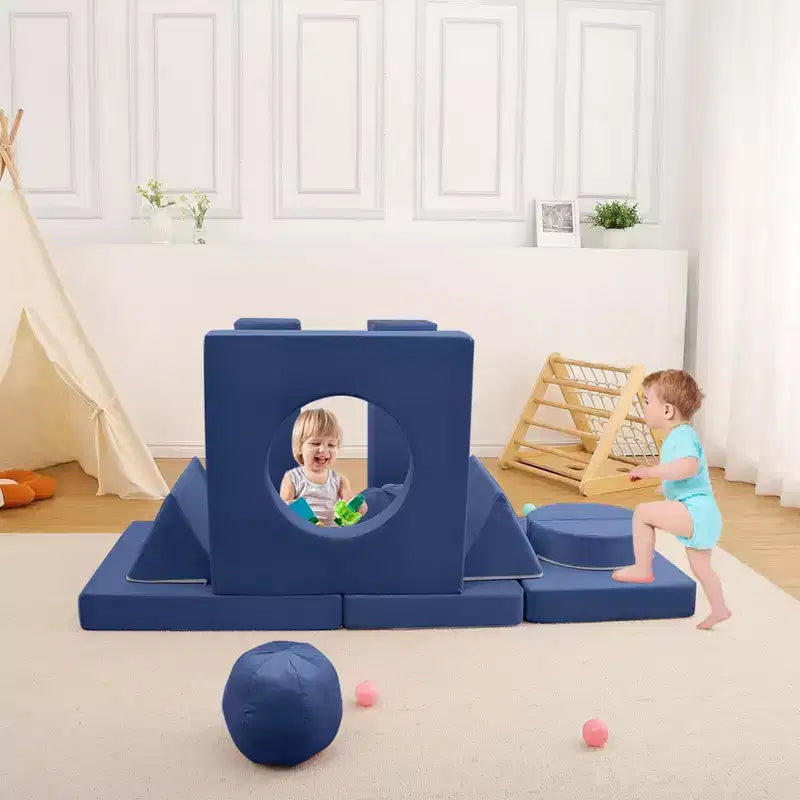 Canapé sectionnel modulaire 12 pièces pour enfants, pour salle de jeux et chambre à coucher