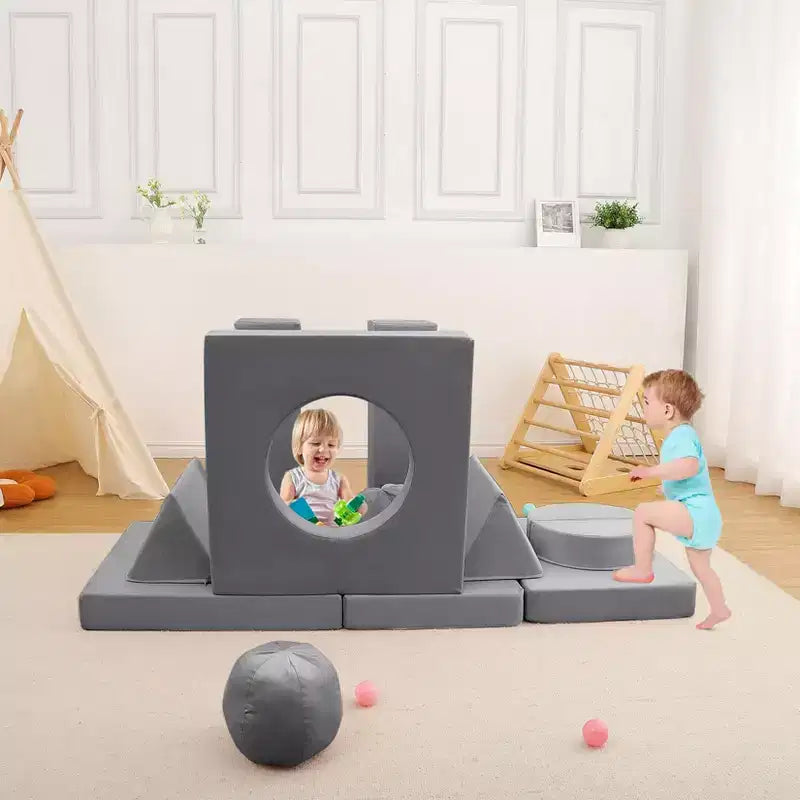 Canapé sectionnel modulaire 12 pièces pour enfants, pour salle de jeux et chambre à coucher