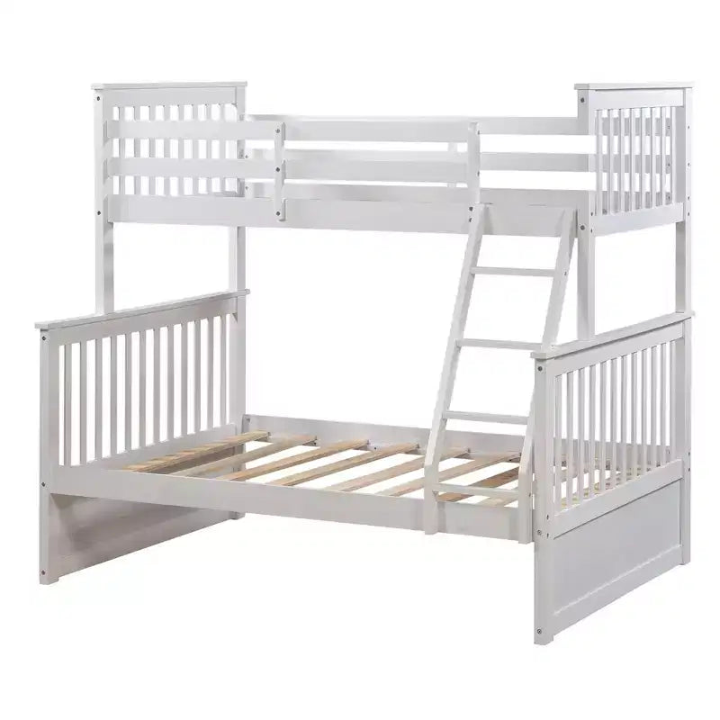 Lits superposés jumeaux sur lits complets 76IN avec tiroirs de rangement, lits superposés pour enfants avec garde-corps de sécurité et échelle, cadres de lit pour salon, chambre d'enfants