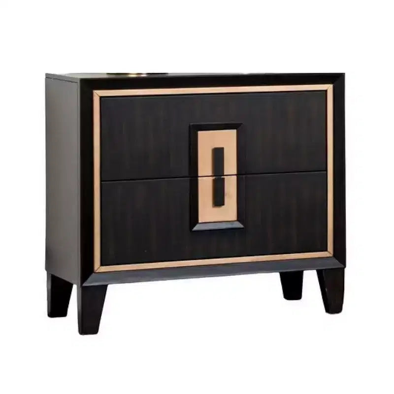 Table de chevet, 2 tiroirs, 68,5 cm