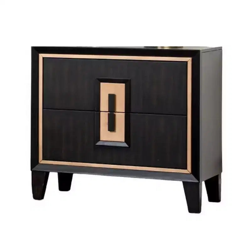 Table de chevet, 2 tiroirs, 68,5 cm