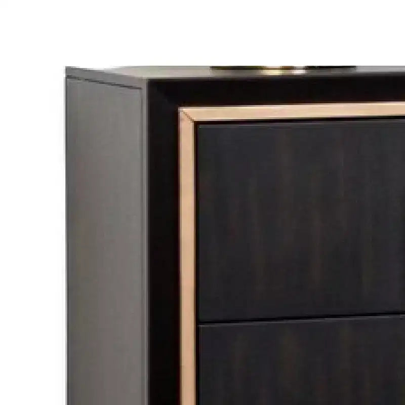 Table de chevet, 2 tiroirs, 68,5 cm