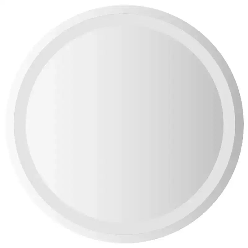 Miroir LED de salle de bain en verre, 50 cm de diamètre, rond moderne pour meuble-lavabo