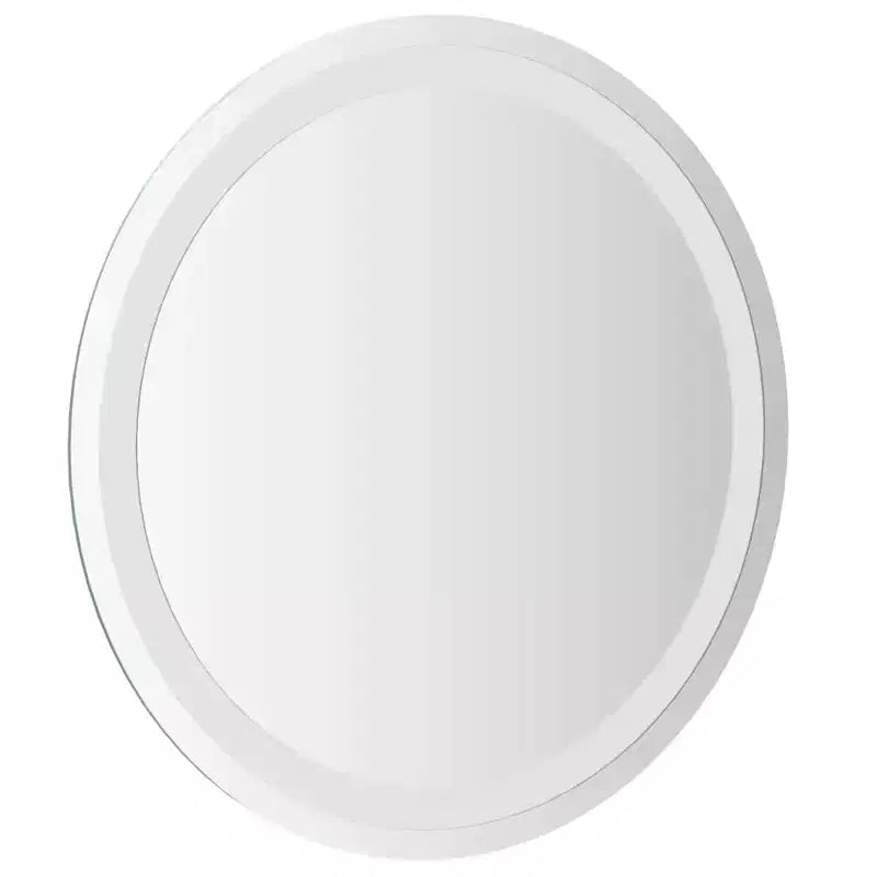 Miroir LED de salle de bain en verre, 50 cm de diamètre, rond moderne pour meuble-lavabo
