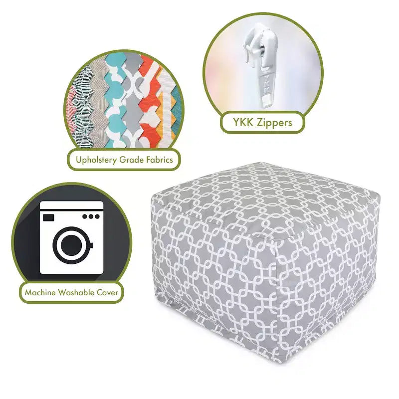 Liens pouf ottoman doux