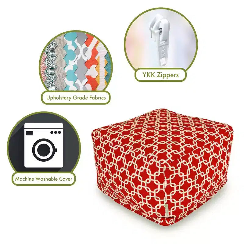 Liens pouf ottoman doux