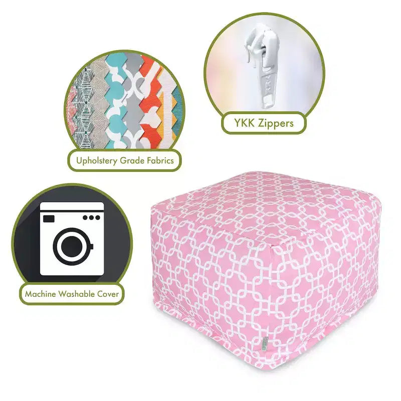 Liens pouf ottoman doux