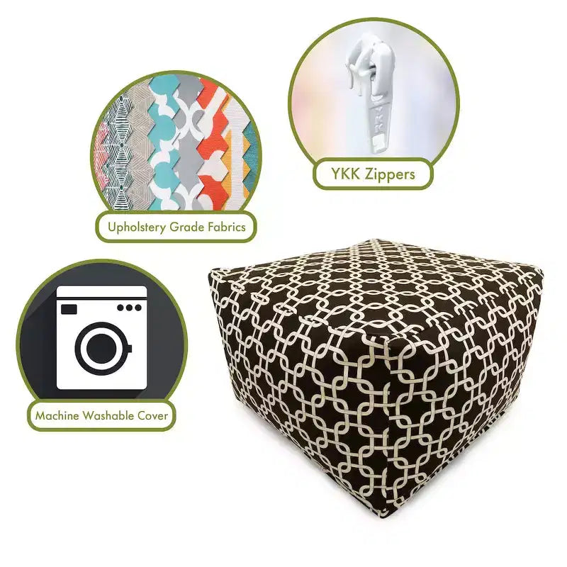 Liens pouf ottoman doux