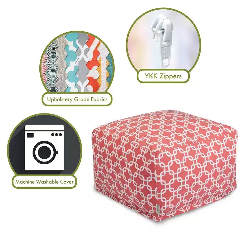 Liens pouf ottoman doux