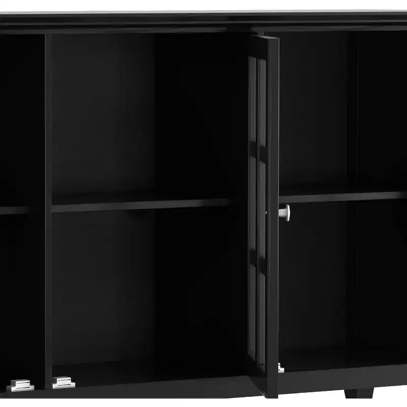Armoires de rangement utilitaires en bois de 34 po H et 62 po L avec 3 portes et 3 étagères
