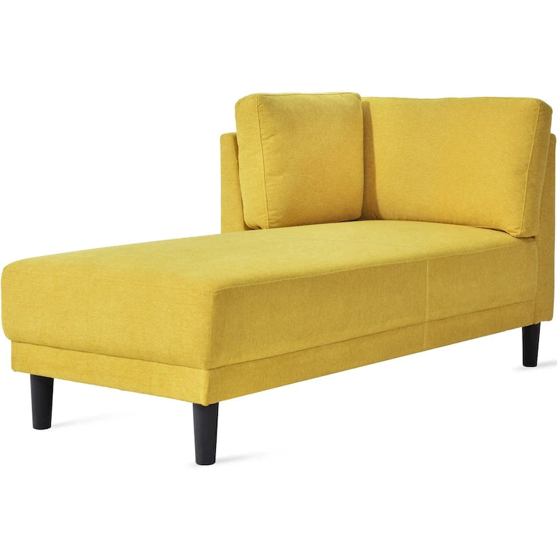 Canapé inclinable en tissu de lin du milieu du siècle, méridienne d'intérieur capitonnée et décontractée