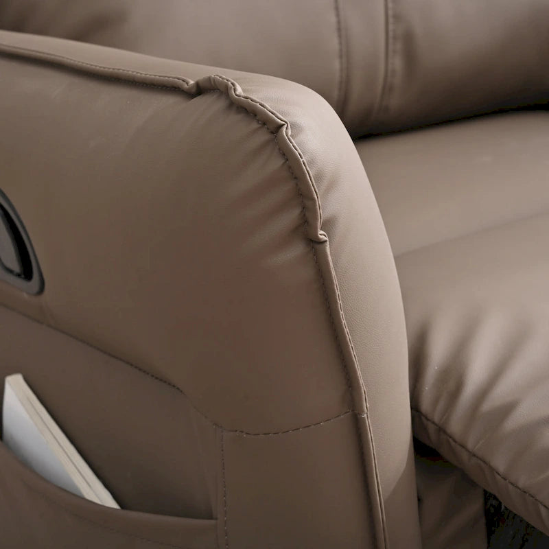 Fauteuil relax moderne, pivotant et berçant, avec siège surdimensionné