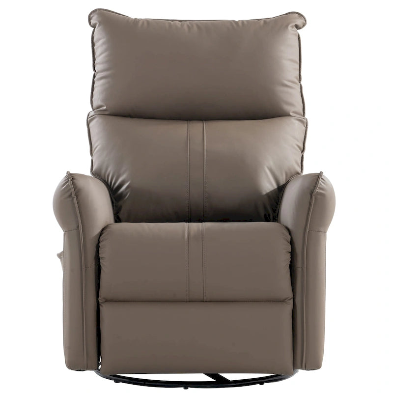 Fauteuil relax moderne, pivotant et berçant, avec siège surdimensionné
