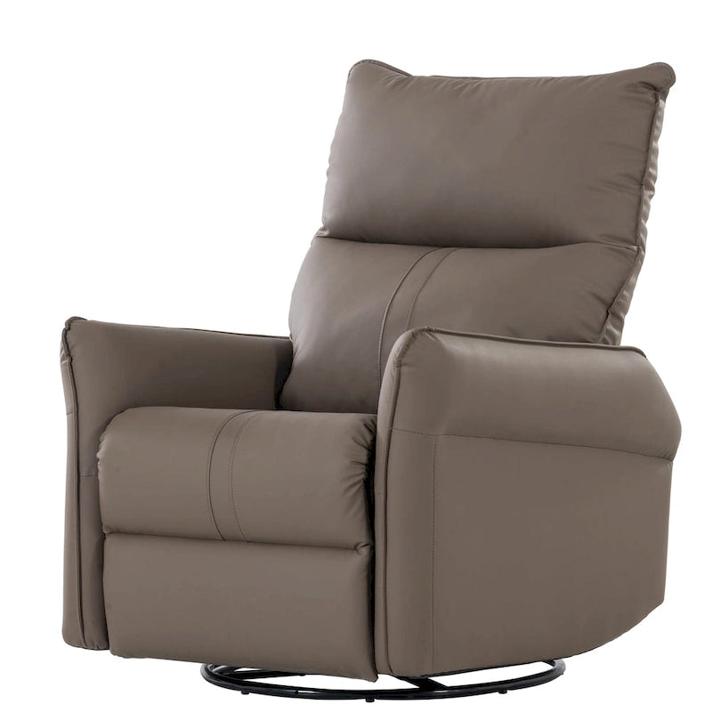 Fauteuil relax moderne, pivotant et berçant, avec siège surdimensionné