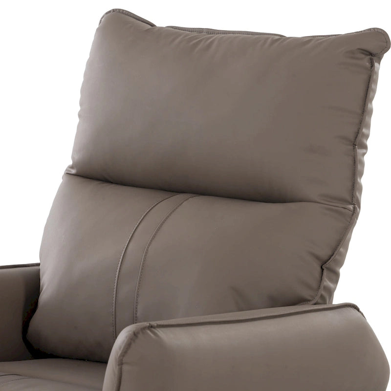 Fauteuil relax moderne, pivotant et berçant, avec siège surdimensionné